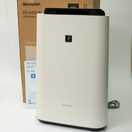 060) Panasonic パナソニック 加湿空気清浄機 KC-H50-W 交換用フィルター付き 外箱付き 2018年製