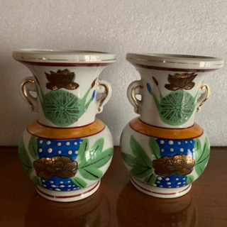 仏具（陶器の花たて）2個