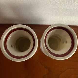 仏具（陶器の花たて）2個の画像