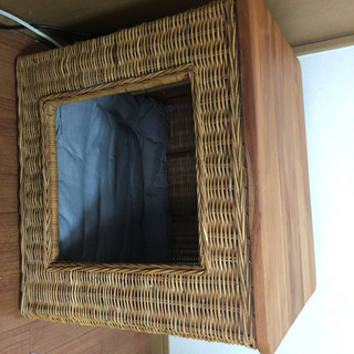 ペットベッド、サイドテーブルにもの画像