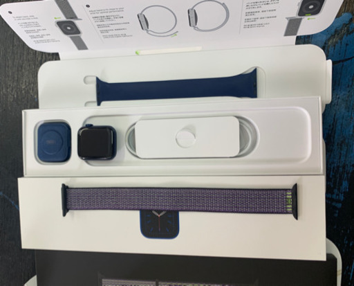 アップルウォッチ6 40mm GPSモデル ディープネイビーソロループ 2021/07/19