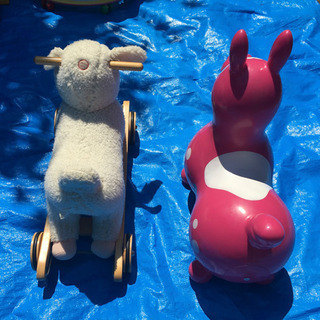 乗り物遊具　2点セット　ロディ　羊の画像