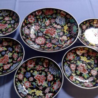 中華皿 大1枚  ＆取り皿5枚