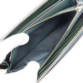 098)【極美品】BARCOS GLウォレット ラウンドファスナー BTV338 長財布 グリーン 緑 チルコロR レザー バルコスの画像