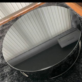 極美品】太陽家具 ガラステーブル