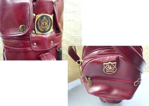 美品 maruman/マルマン キャディバッグ CB119 9.5号 4.65kg ハイグレードクラリーノ レザー 革 ワインレッド ゴルフ 札幌市手稲区