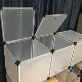組み合わせ自在　プラスチック制組立ラックの画像