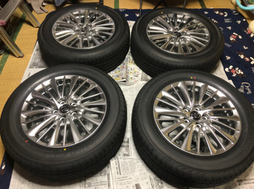 アルファード　ヴェルファイア　30後期　純正ホイールタイヤセット　ほぼ新車外し