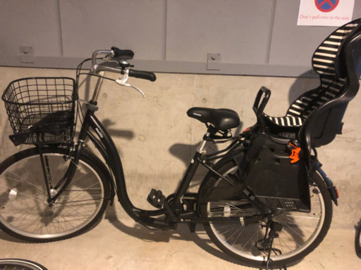 終了、子供乗せ自転車　