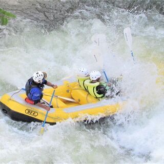 岩手県奥州市・胆沢川でラフティング体験・奥州湖でパックラフト体験...