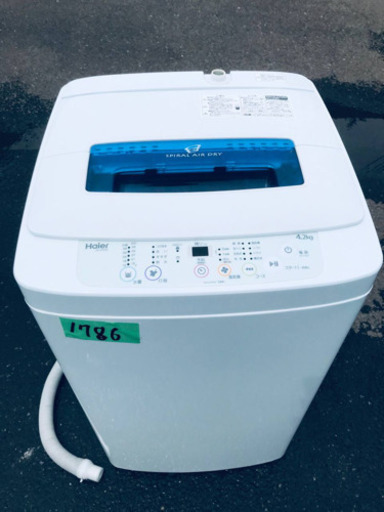 ①✨2017年製✨1786番 Haier✨全自動電気洗濯機✨JW-K42M‼️