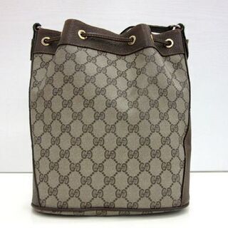 本物 GUCCI オールドグッチ シェリーライン 巾着ショルダー アクセサリーコレクション GG柄 ゴールド金具 札幌 厚別店の画像
