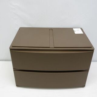 jtp-0453　プラスチック収納　ポスデコワイド　深2段　ダー...