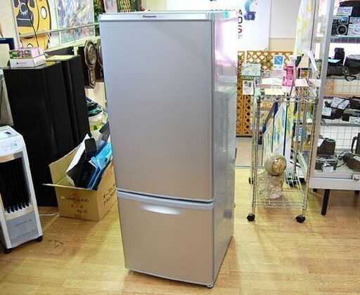 冷蔵庫 168L 2013年製 2ドア パナソニック NR-B175W-S シルバー 100Lクラス キッチン家電 Panasonic