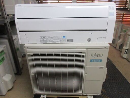 K02401　富士通　中古エアコン　主に6畳用　冷2.2kw／暖2.5kw