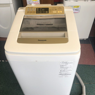 【リサイクルサービス八光　田上店　安心の1か月保証　配達設置ok】Panasonic 全自動洗濯機 8kg シャンパン NA-FA80H1-N