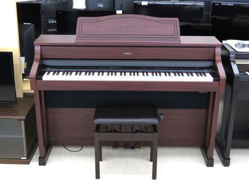 北海道/千歳市 Roland/ローランド 電子ピアノ HP507－GP 2012年製 88鍵盤 椅子付属 近郊配送/店頭でのお受渡し大歓迎
