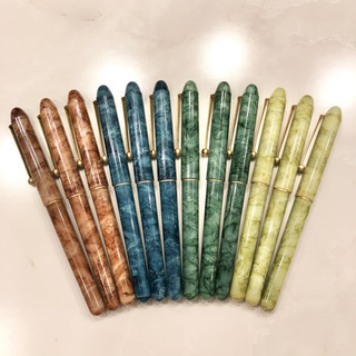 【ネット決済・配送】セラミックペン　マーブル　大理石柄　12本　Ceramic Pen Marble レトロの画像