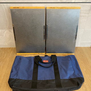 受け渡し決定しました】ユニフレーム 焚き火テーブル2個＋収納袋セット