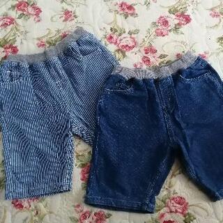 無印良品　９０cmハーフパンツ２着