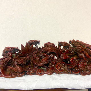 中古 石彫り龍 置物石彫刻飾り骨董品コレクションアンティーク縁起物開運