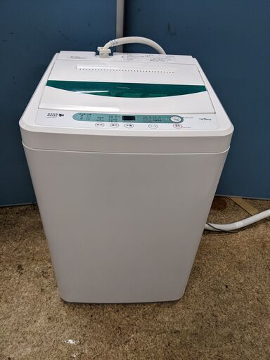 (売約済み)YAMADA ヤマダ電機 HERB Relax 全自動電気洗濯機 4.5kg 2017年製 YWM-T45A1 ステンレス槽/スピードコース/風乾燥/槽洗浄/予約タイマー