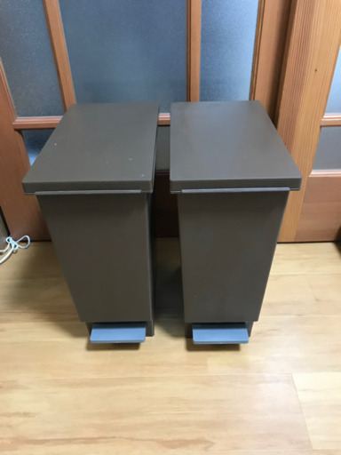 ペダル式 ごみ箱 ダストボックス 2つ
