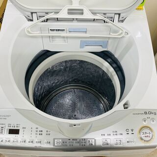 家電も家具も探すなら「リサイクルR」❕　SHARP　8㎏洗濯機❕乾燥付き❕プラズマクラスター搭載❕　R530 家電も家具も探すなら「リサイクルR」❕ SHARP 8㎏洗濯機❕乾燥