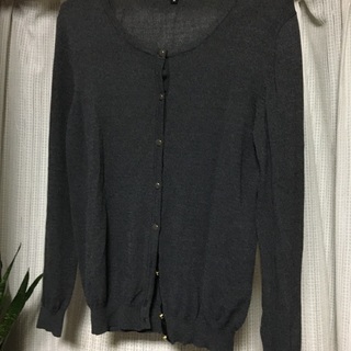 グレーカーディガン150円