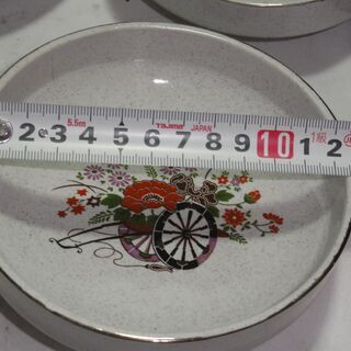 綺麗な絵柄の皿　　５枚の画像