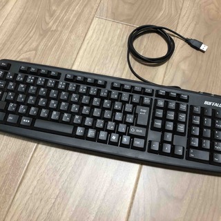 【100円】バッファロー製USB接続有線キーボード【BUFFALO】 