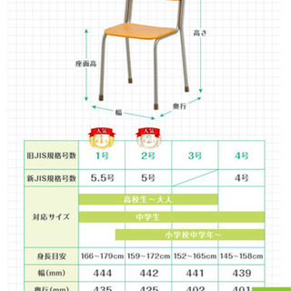 学習机セット( 旧JIS 3号) 学校机 + 学習椅子の画像