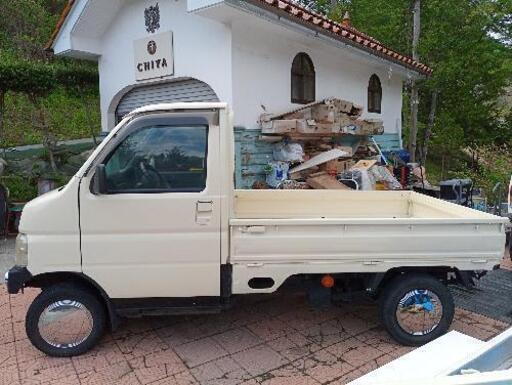 伊那市【ホンダアクティトラック】アイボリー レトロ 車検付 4WD軽