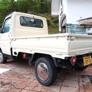 伊那市【ホンダアクティトラック】アイボリー レトロ 車検付 4WD軽トラック 長野の画像