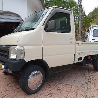 伊那市【ホンダアクティトラック】アイボリー レトロ 車検付 4WD軽トラック 長野の画像