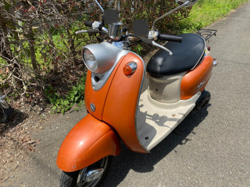 原付　ヤマハ　ビーノ　オレンジ　自賠責　11月まで