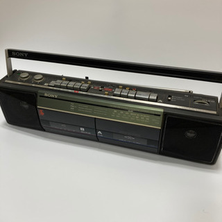 SONY ソニー CFS-9000 FM/AM ラジカセ カセットコーダー レッド