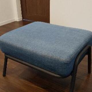 値下げしました：シングルソファー オットマン付の画像