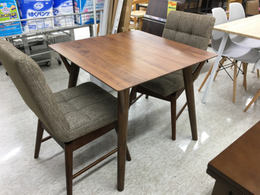 回転イス　2人掛けダイニングセット