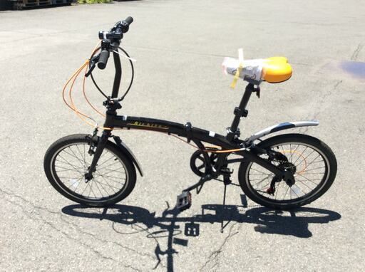 引き取り限定　新品　展示品　折りたたみ自転車 ミニベロ 20インチ ブラック2007 7段変速