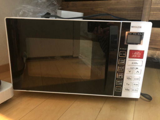 美品　2016年式　山善　オーブンレンジ 16L (重量センサー・温度センサー搭載) ホワイト YRC-160V(W)
