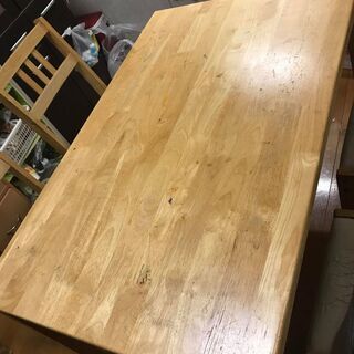 レンジ台ワゴン　ダイニングテーブル　椅子４脚付の画像