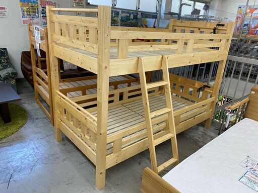 【愛品館 江戸川店】木製2段ベッド　ベッド　ID:153-017600-007　　配送可 　代引き配送可