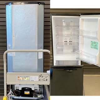 【値下げしました！】三菱  MITSUBISHI 146L 耐熱トップテーブル 冷凍冷蔵庫【MR-P15A-B】2017年製の画像