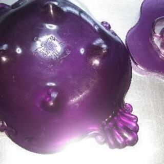 ANNA SUI　アンティーク風　パープル石鹸受けや、小物入れに。の画像