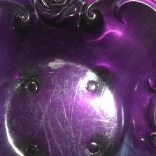 ANNA SUI　アンティーク風　パープル石鹸受けや、小物入れに。の画像