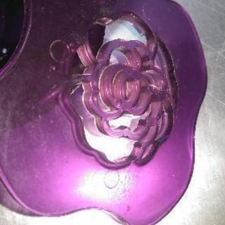 ANNA SUI　アンティーク風　パープル石鹸受けや、小物入れに。の画像