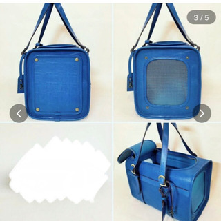 ペット　キャリーバッグ　犬　猫　本革　新品・未使用　値引き交渉可　郵送可 ペット キャリーバッグ 犬 猫 本革 新品・未使用 値引き交渉可 郵送可