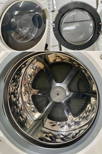 美品【 Panasonic 】パナソニック プチドラム 洗濯7.0㎏/乾燥3.5㎏ ドラム洗濯機 ヒートポンプ乾燥 エコナビ NA-V