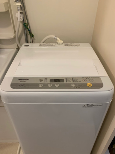 【有り！】パナソニック洗濯機　6kg  2019年購入　出国安売